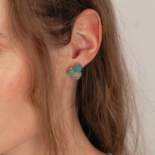 Серьги Possebon Azul, Q.Roze, Q.Verde, A0292.20.7.17 S фото 4